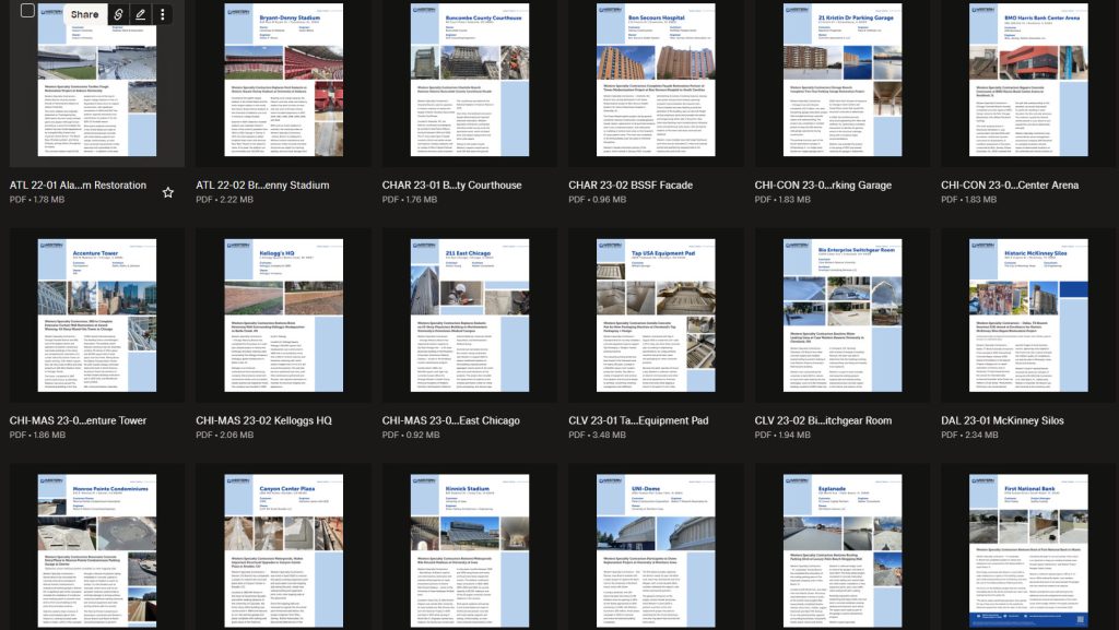 Project Profile Library