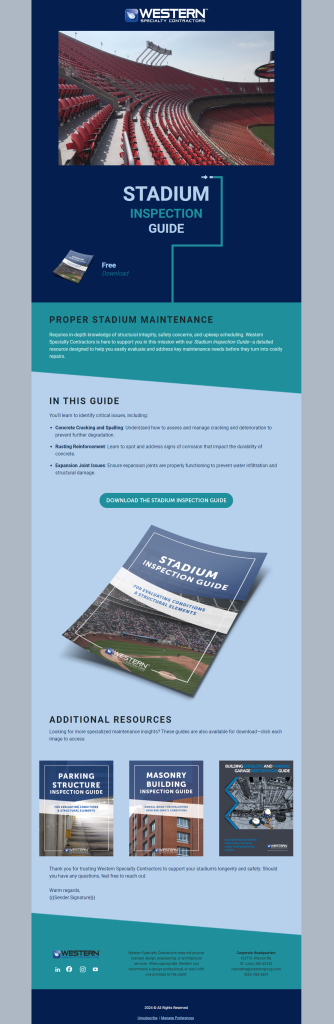 Stadium Inspection Guide