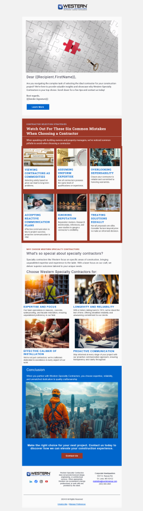 Choosing the Right Contractor